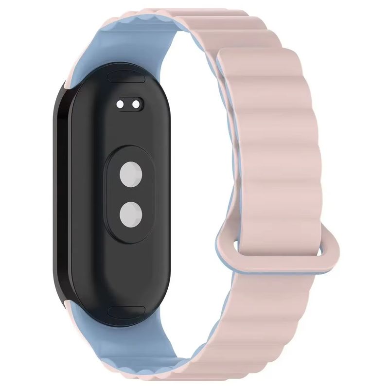 Magnetisches Silikonarmband für Xiaomi Band 9/8, Sport-Loop-Armband, weiches Armband für Xiaomi Miband9, Miband8, Smartband-Zubehör_voghion.com