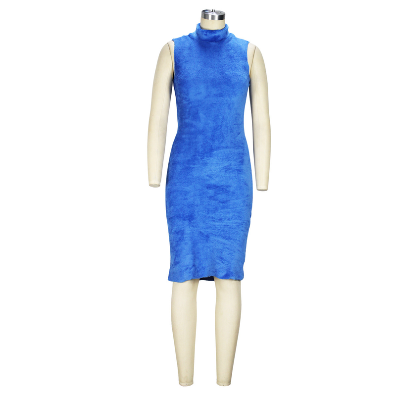 Women's clothing temperament dress and coat two-piece fashion loose long cardigan velvet suit_voghion.com