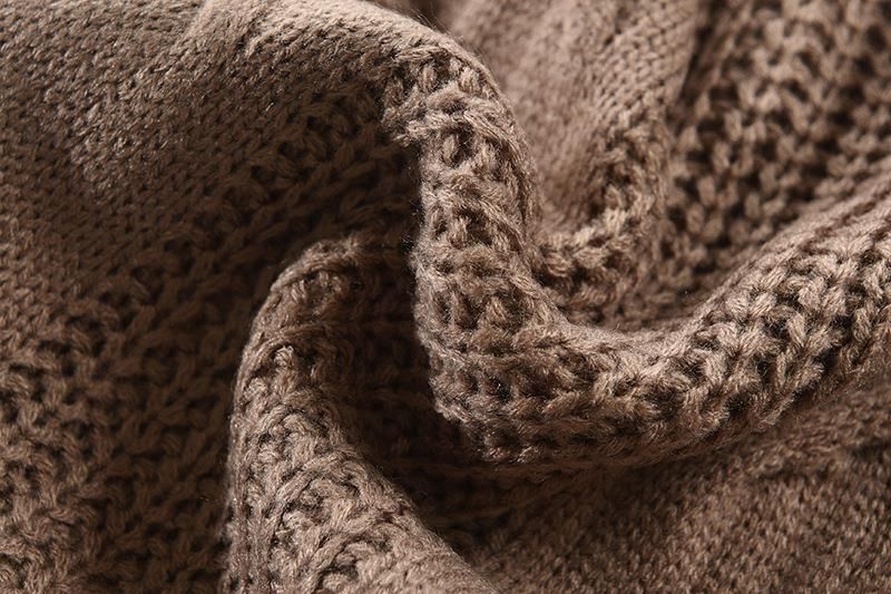 2024 Herbst Herren Neue Strickjacke Einfarbig Personalisierte Abnehmen Einreiher Casual Pullover_voghion.com