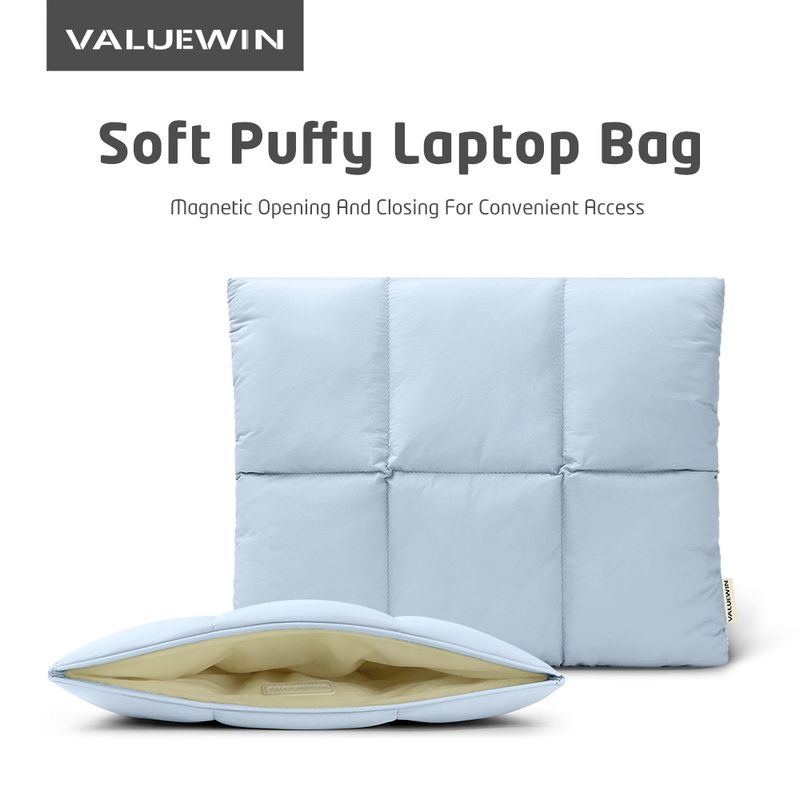 13 Zoll Puffy Sleeve gesteppte gepolsterte Computer-Abdeckungstasche für Frauen 14 16 Zoll Laptop-Tragetasche für MacBook Air Pro_voghion.com