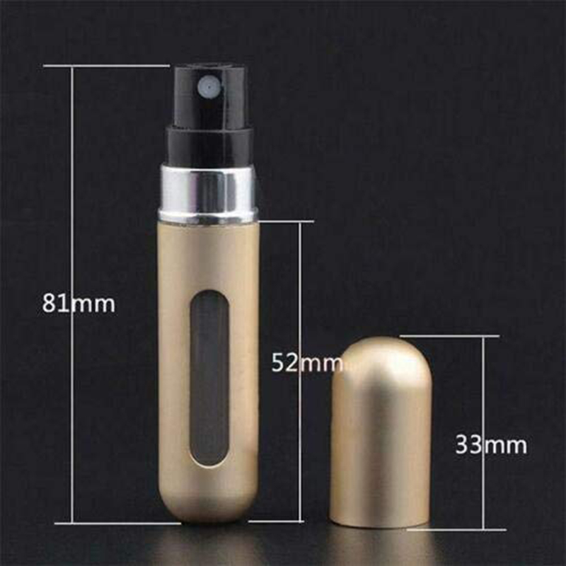 Hislaves 3 Adet 5 ml Mini Doldurulabilir Boş Parfüm Atomizörler Sprey Şişeleri Koku Pompası Kılıfları_voghion.com