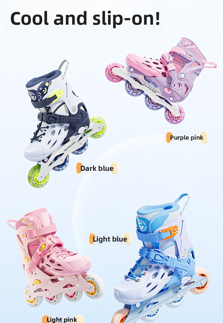 Children's Beginner Full Set 3-12 Years Old Boys Shoes Roller Skates Girls_voghion.com