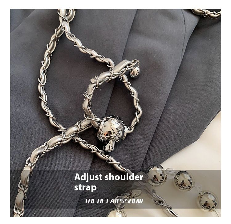 Borsa a mano con perline alla moda per le donne 2024 Nuova borsa a tracolla di tendenza Borsa a secchiello per l'acqua di alta qualità_voghion.com