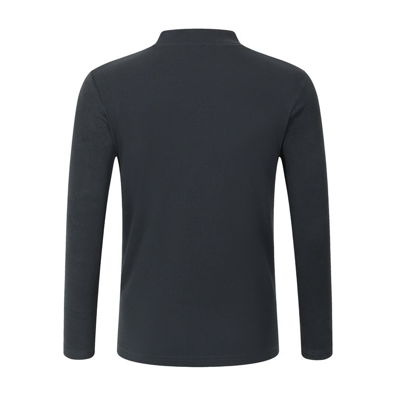 Halbrollkragen Herren Bottoming Shirt Doppelseitiger Samt Deutscher Samt Herbstkleidung Herbst und Winter Thermounterwäsche Einfarbig Lässig Lang_voghion.com