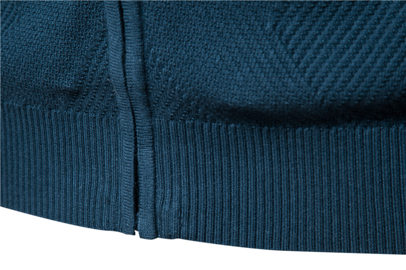 AIOPESON Argyle Solid Color Cardigan Men Casual Quality Zipper Cotton Winter Mens Sweaters Fashion Basic Cardigans For Men_voghion.com