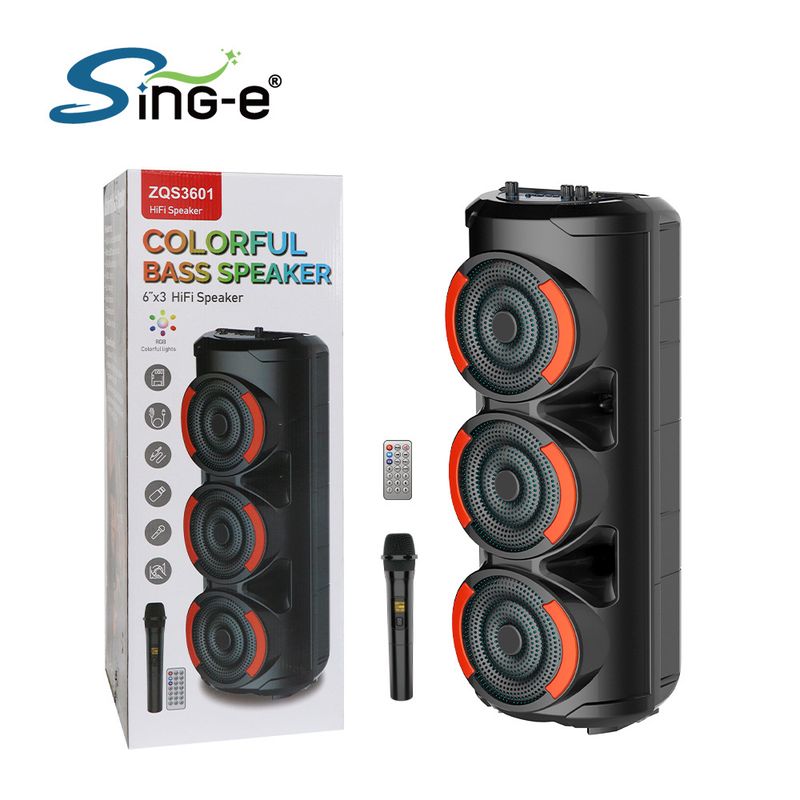 ZQS3601 Bass Party DJ hangszóró Thump Sound kültéri audio karaoke Bluetooth hangszóró_voghion.com