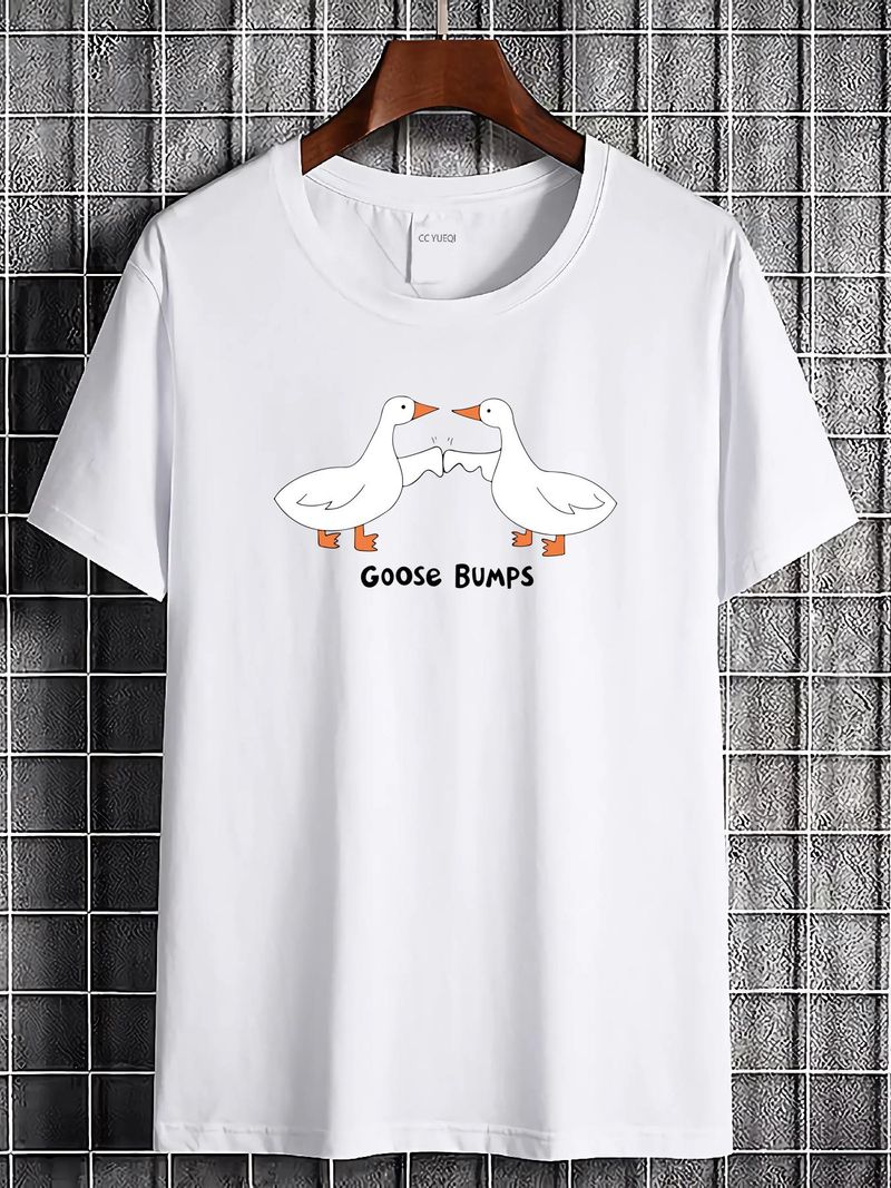 Lustiges Gänsehaut-Enten-Meme, alberner Gänseliebhaber, trendiges Kostüm-T-Shirt, weiche Designerkleidung, lässige Grafik, Sommer, vielseitig, bequem_voghion.com