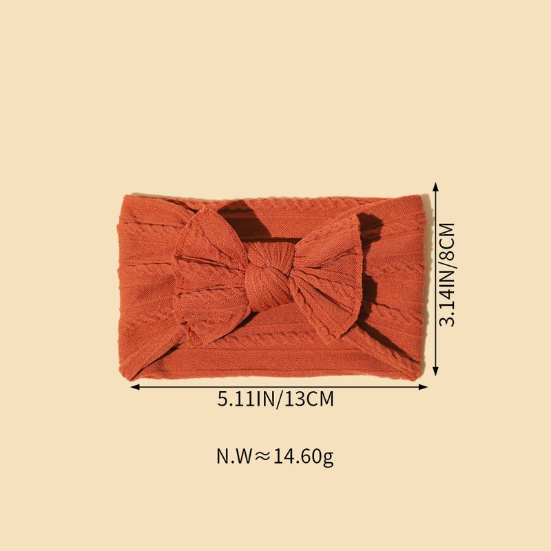 Hot Selling Baby Hair Band Wide Edge Elastic Bow Headband Cute Solid Color Headwear Children's Hair Band Fontanelle Headband_voghion.com