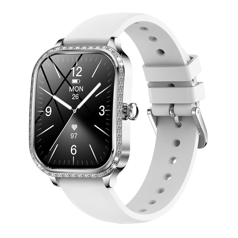 Montre connectée transfrontalière pour femmes 2024 : fréquence cardiaque, pression artérielle, saturation en oxygène, mode portable, appels, Bluetooth_voghion.com