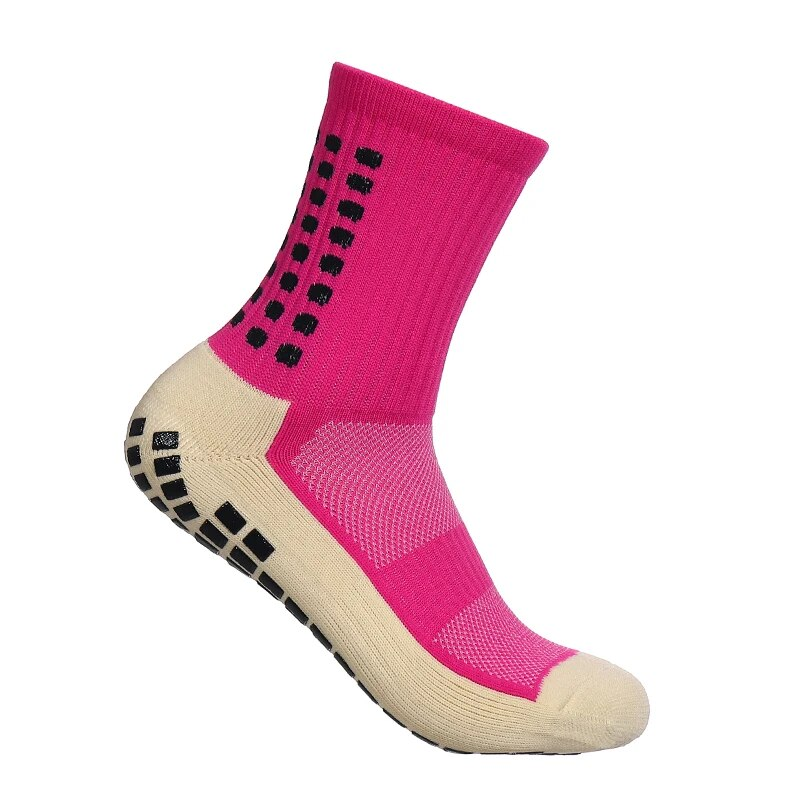MagiMobo Grip Fodboldlim Dispenser Herre Mid Calf Skridsikre løbesportsstrømper_voghion.com