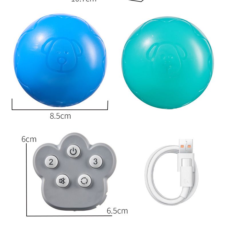 Smart Toys Bijtbestendige Huisdierproducten Slimme Hond Zelfvermaak Speelgoedbal Elektrische Intelligente Afstandsbediening Zwaartekracht Hond Springbal_voghion.com