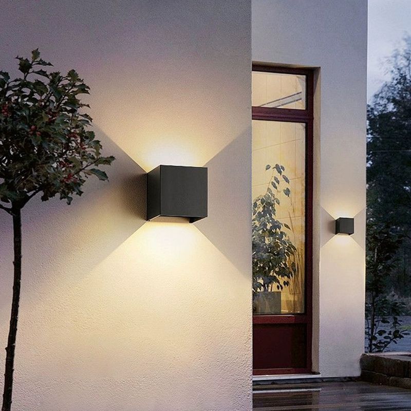 12W Wasserdichte Außenlampen Einstellbarer Lichtwinkel Lichter Wandleuchte Für Garten Veranda Terrasse Balkon Beleuchtung Wandleuchte_voghion.com