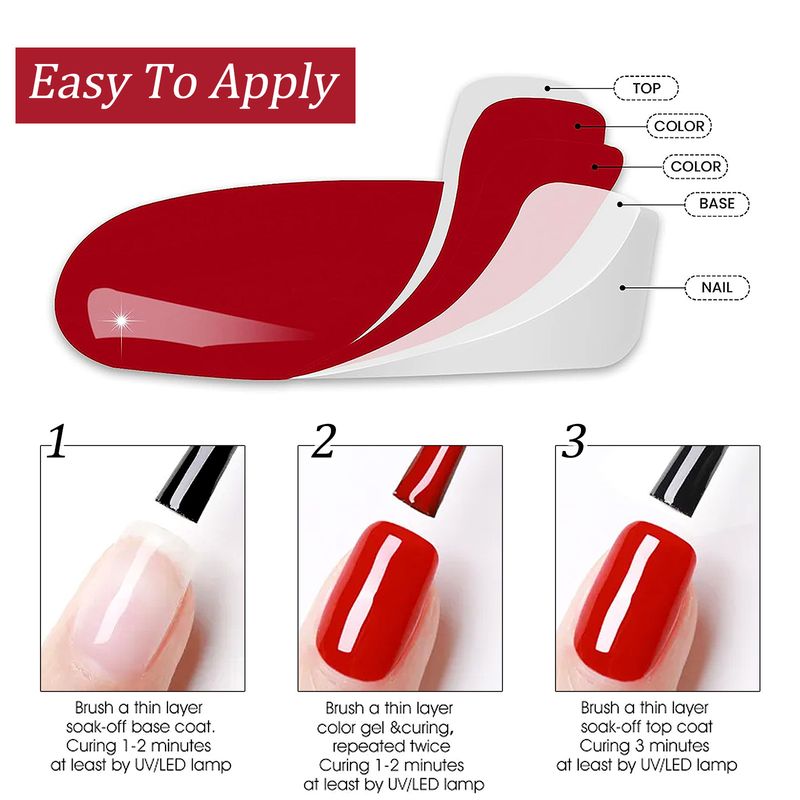 Art 6-Color Nail Polish Seasonal Transparent Series Trendy Colors Small Phototherapy Gel Set_voghion.com