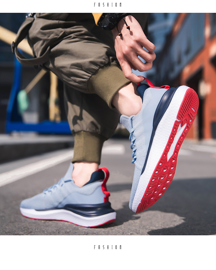 Nuove scarpe da uomo in tessuto volante transfrontaliero, scarpe casual, scarpe alla moda coreane, produttori di sneaker di moda le distribuiscono una per una_voghion.com