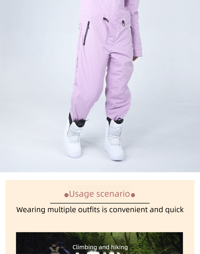 Ski Suit Cold-Proof Men And Women One-Piece Outdoor Set Waterproof Windproof Thickened Warm Integrated Riding Fishing_voghion.com