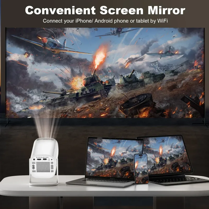 Projetor portátil de home theater P30 PRO Smart Mini Android 11 WiFi6 com suporte para 4K 1080P BT5.0 1280*720P_voghion.com