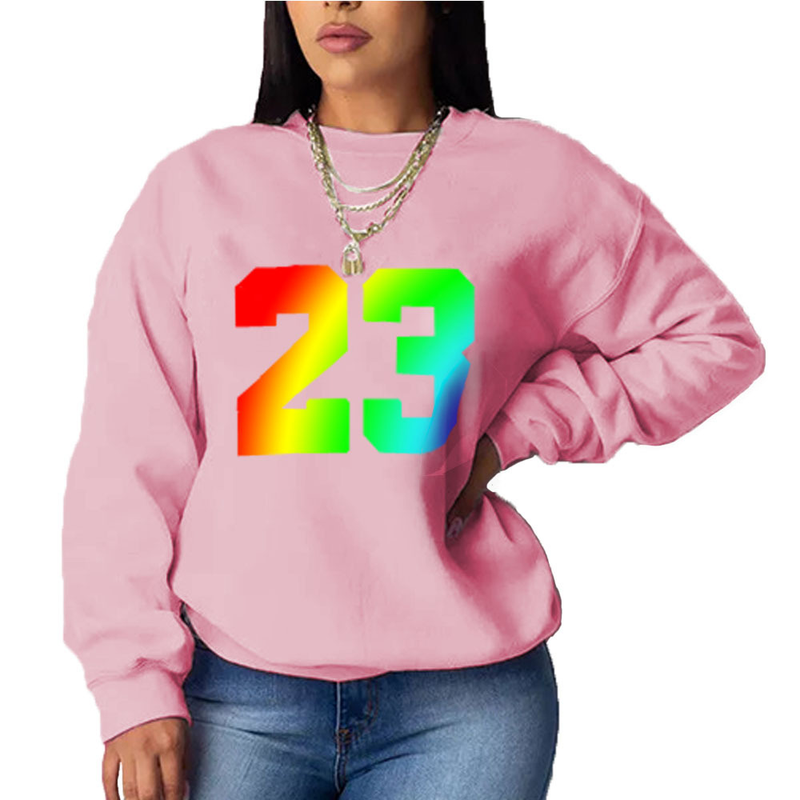 Ženski ohlapen pulover s kapuco z dolgimi rokavi in potiskom_voghion.com