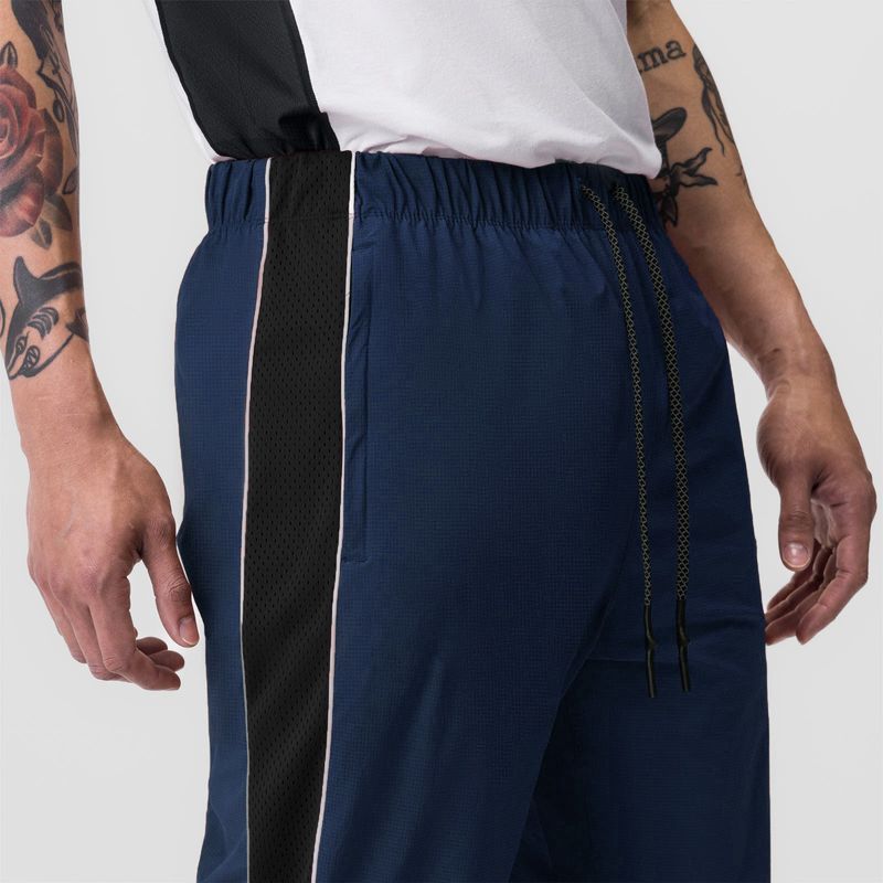 Men's Reflective Running Pants - Lightweight & Breathable Workout Joggers With Mesh Panels (Quick-Dry Elastic Cuffs Moisture-Wicking S-3XL)_voghion.com