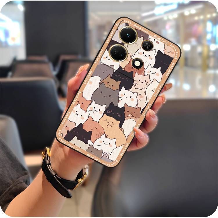 TechGlobe compatibile con Infinix Note30 VIP/X6710 Custodia per telefono rossa con bordo completo per uomini e donne, divertente e creativa._voghion.com