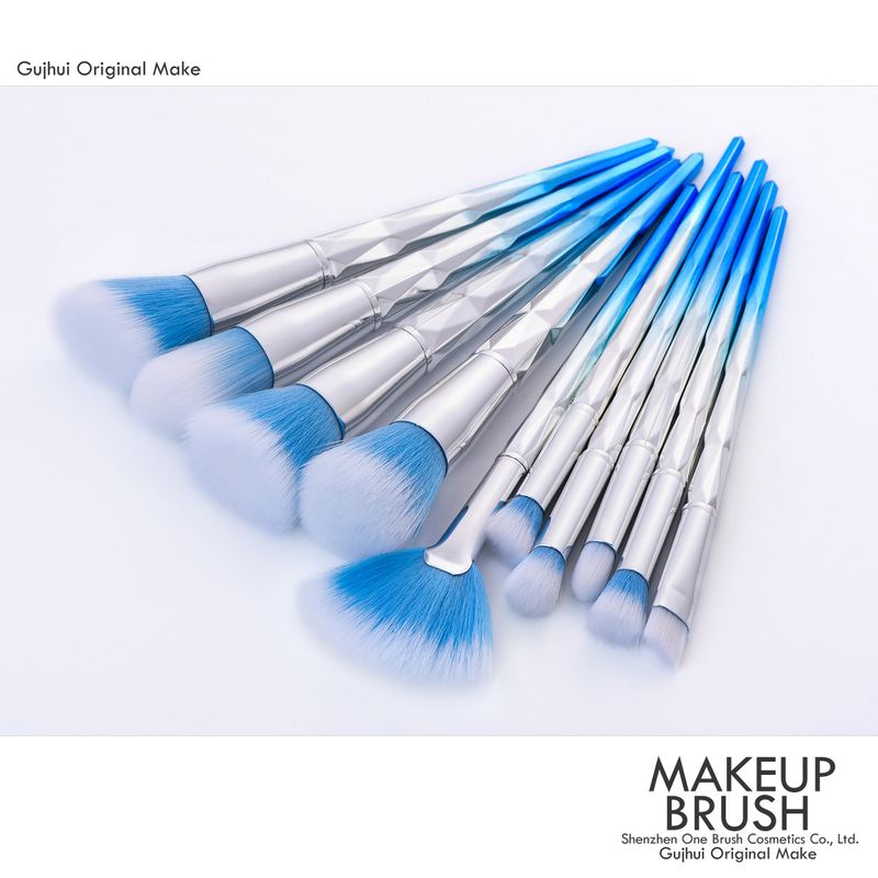 10-teiliges Make-up-Pinsel-Set, Make-up-Tools, Meerjungfrau-Mais, sechsseitiges Gewinde, GUJHUI_voghion.com