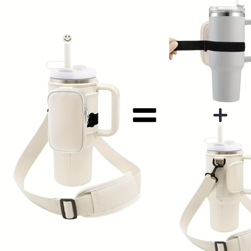 Zestaw kubków samochodowych Home Furniture 40oz z odpinanymi paskami i uchwytem na kubek z neoprenu_voghion.com