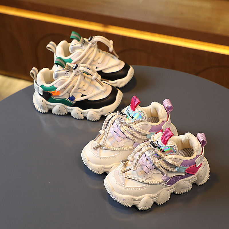 SHLIANG Maat 21-30 Baby Peuter Schoenen Voor Jongens Meisjes Ademende Kinderen Casual Schoenen Sneakers Antislip Kinderen Sportschoenen Tenis S056B_voghion.com