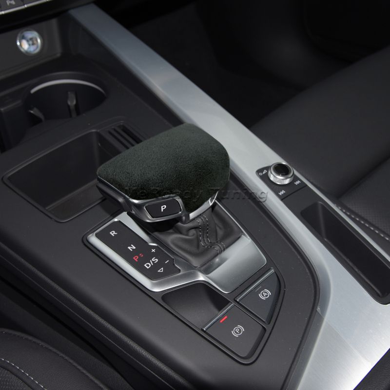 Suède Upgrade Versnellingspookknop Handvat Hoofddeksel Decoratie Voor Audi A4 B9 S4 A5 S5 RS4 RS5 Q7 2017 2018 2019 2020 Auto_voghion.com