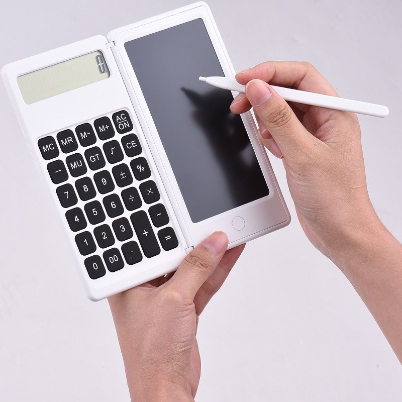 New Foldable Writing Pad Calculator With LCD Display - Portable Financial & Office Tool For Accountants, Students & Professionals_voghion.com