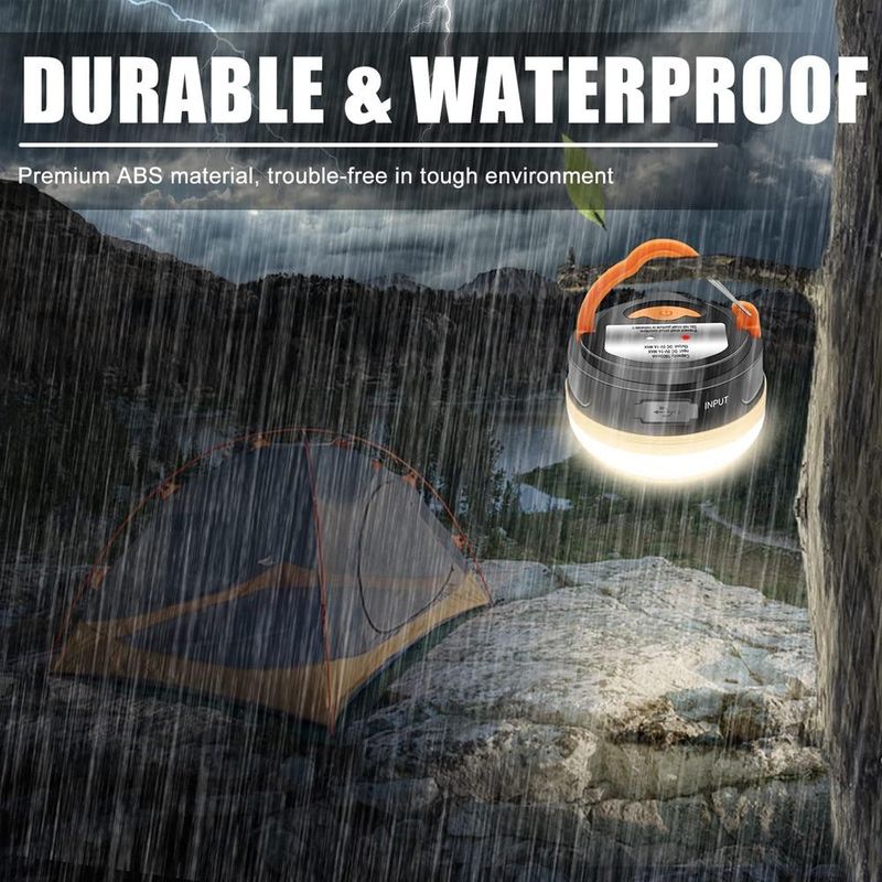 10W LED Camping Lanterne Teltlampe 1800mAh Bærbar Campinglampe Udendørs Vandring Nat Hængelampe USB Genopladelig_voghion.com