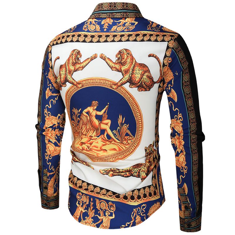 Langarmhemd für Herren mit 3D-Digitaldruck, personalisiertes Modetrendhemd für junge Männer_voghion.com