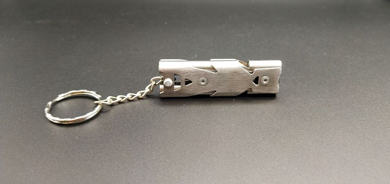 Survival Dual Tube Loud Outdoor Emergency Stainless Steel Frequency Earthquake Rescue High Decibel Whistle_voghion.com