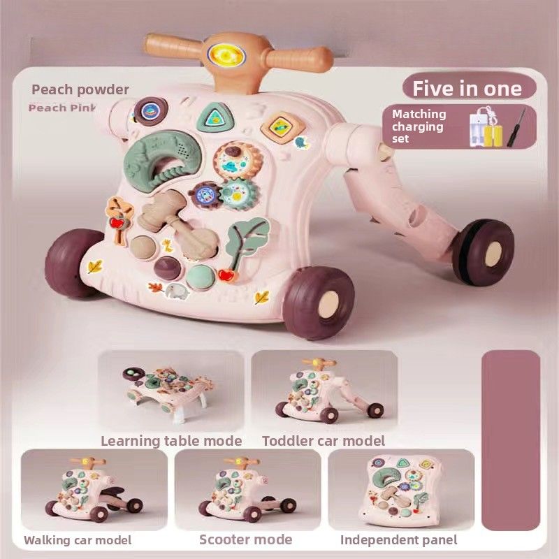 Cochecito de bebé 6 en 1, juguete musical, andador para aprender a caminar, de 0 a 36 meses_voghion.com
