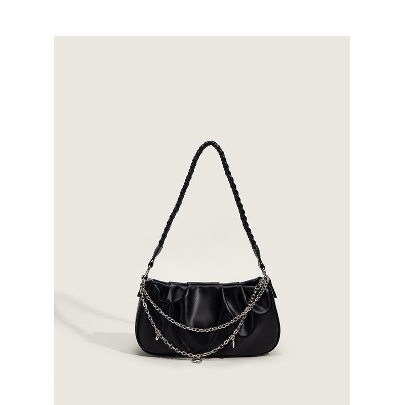 Damestassen Nieuwe modetrend All Match ketting geplooid ontwerp Twist schouderband Koreaanse stijl schouder crossbody damestas_voghion.com