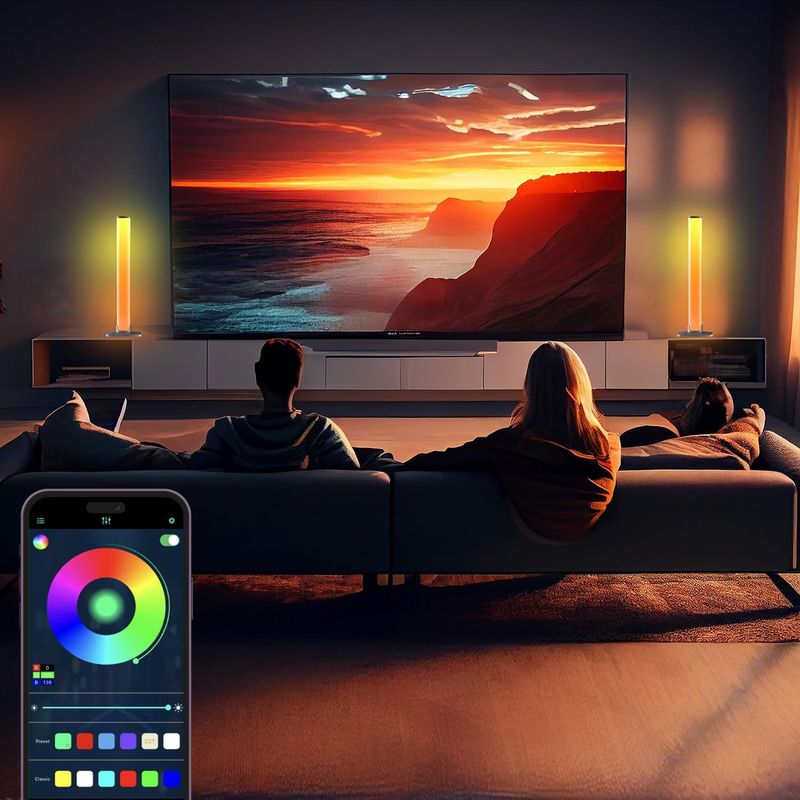 Zestaw oświetlenia atmosfery pulpitu, muszla, muzyka, rytm, światło, komputer, tło, telewizor, zestaw oświetlenia atmosfery_voghion.com