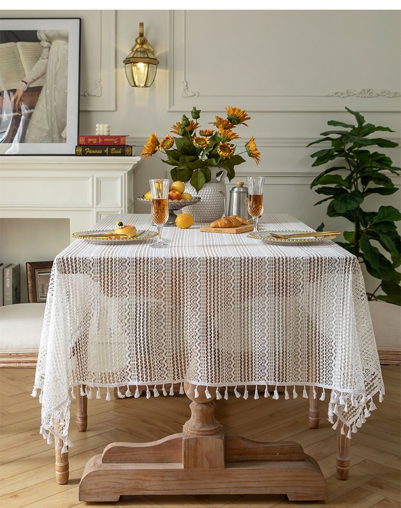 Tovaglia in pizzo bianco beige, decorazione per matrimonio, tovaglia retrò, tovaglia da tavolino, tovaglia con sfondo fotografico_voghion.com