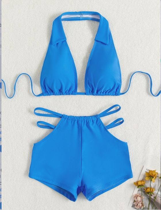 GraceChic Costume da bagno due pezzi transfrontaliero europeo e americano Bikini sexy tinta unita di alta qualità Stile Pure Desire aderente_voghion.com