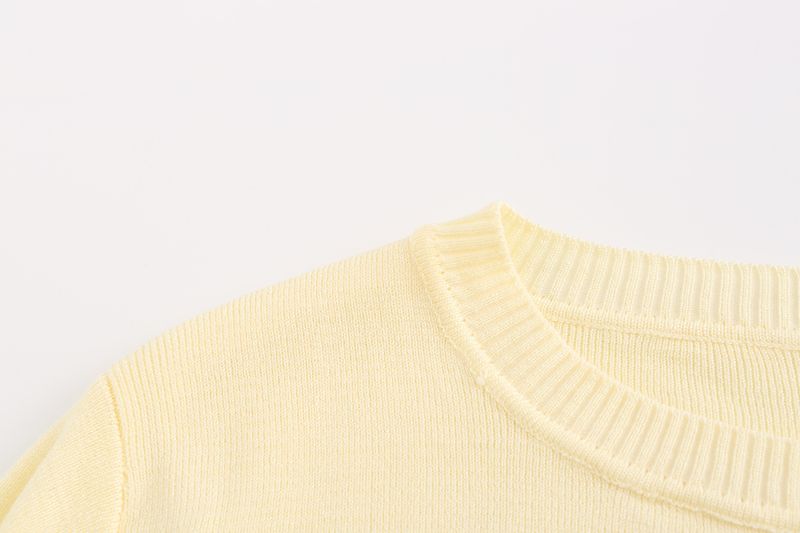 Conjunto de dos piezas de suéter y falda de moda europea y americana de otoño independiente de 2024._voghion.com