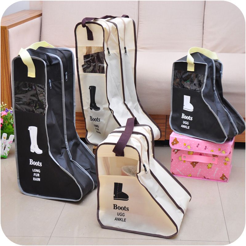 Portable Shoes Storage Bags Organizer Cover Long Riding Rain Boots Dustproof Travel Zipper Pouch Accessories Supplies Item_voghion.com