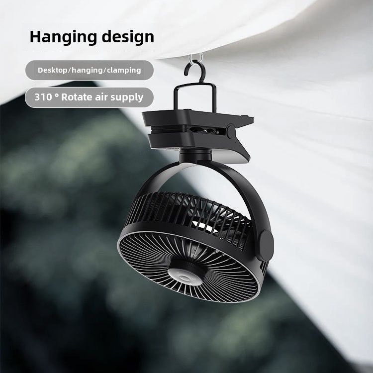8-Inch Clip Fan, Rechargeable Fan, Outdoor Camping Battery Life 12,000 MAh 24H Battery Life Can Be Clipped_voghion.com