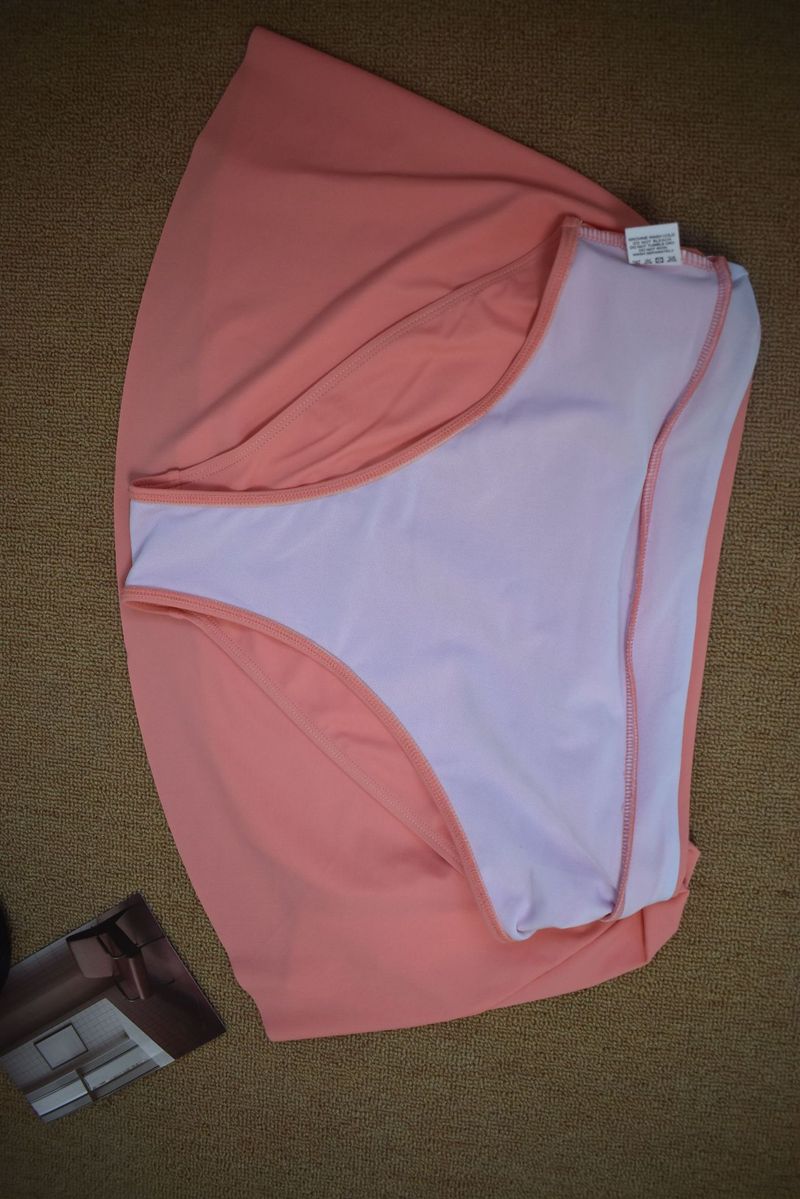Traje de baño para mujer, conservador, que cubre el vientre, adelgazante, estampado, falda dividida_voghion.com