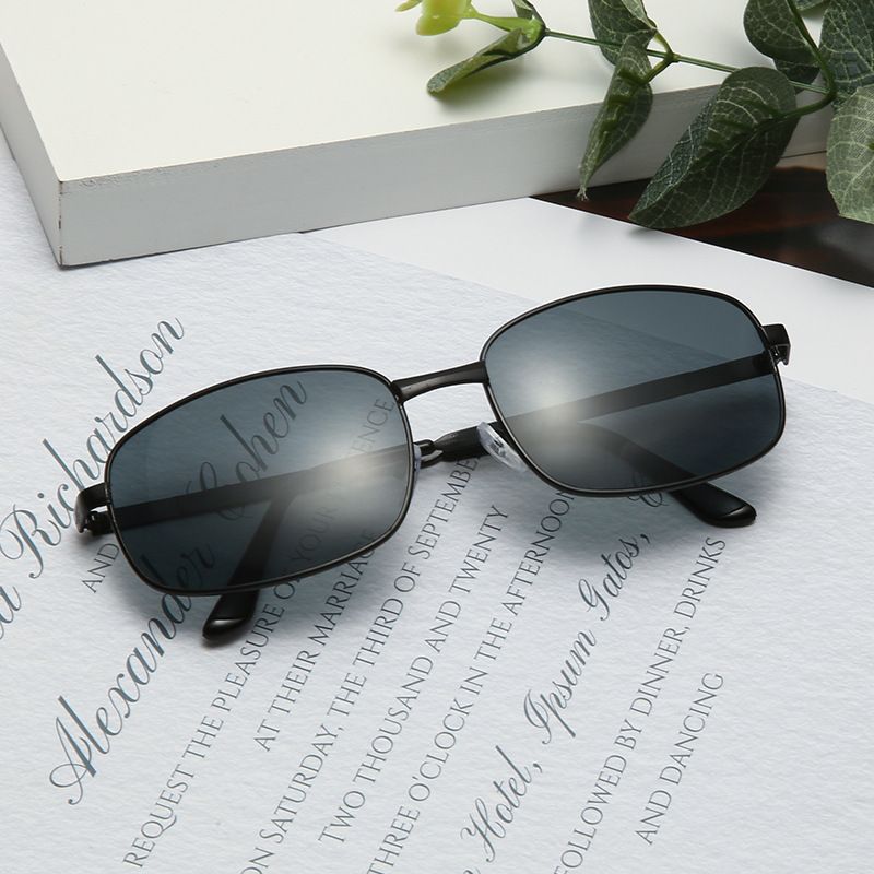 New Men's HD Photochromic Polarized Glasses Frame UV Protection Driving Fishing Sunglasses_voghion.com