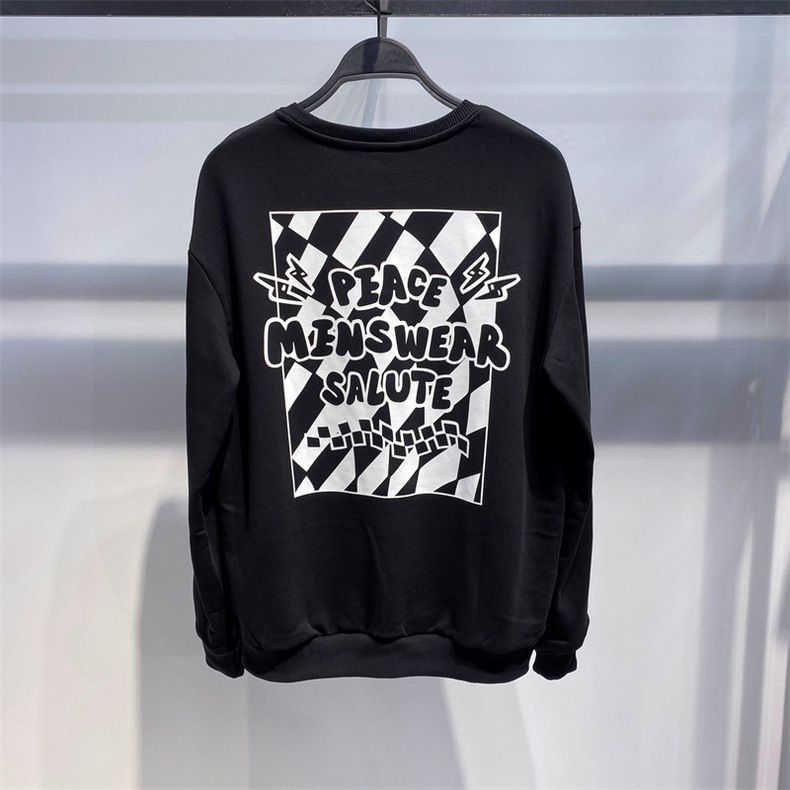 Herrenbekleidung Herren Frühlingspullover Demon Slayer Anime Trendy Print Paar Herren Lockerer Pullover_voghion.com