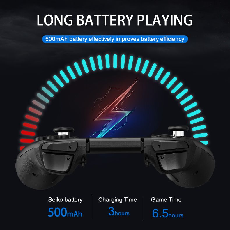 LinYuvo KS42 Meteor Light Draadloze Joy-pad 8 Kleuren RGB Verlichting Voor Switch/Lite/OLED, Met Programmeerbare Turbo & Trilling_voghion.com