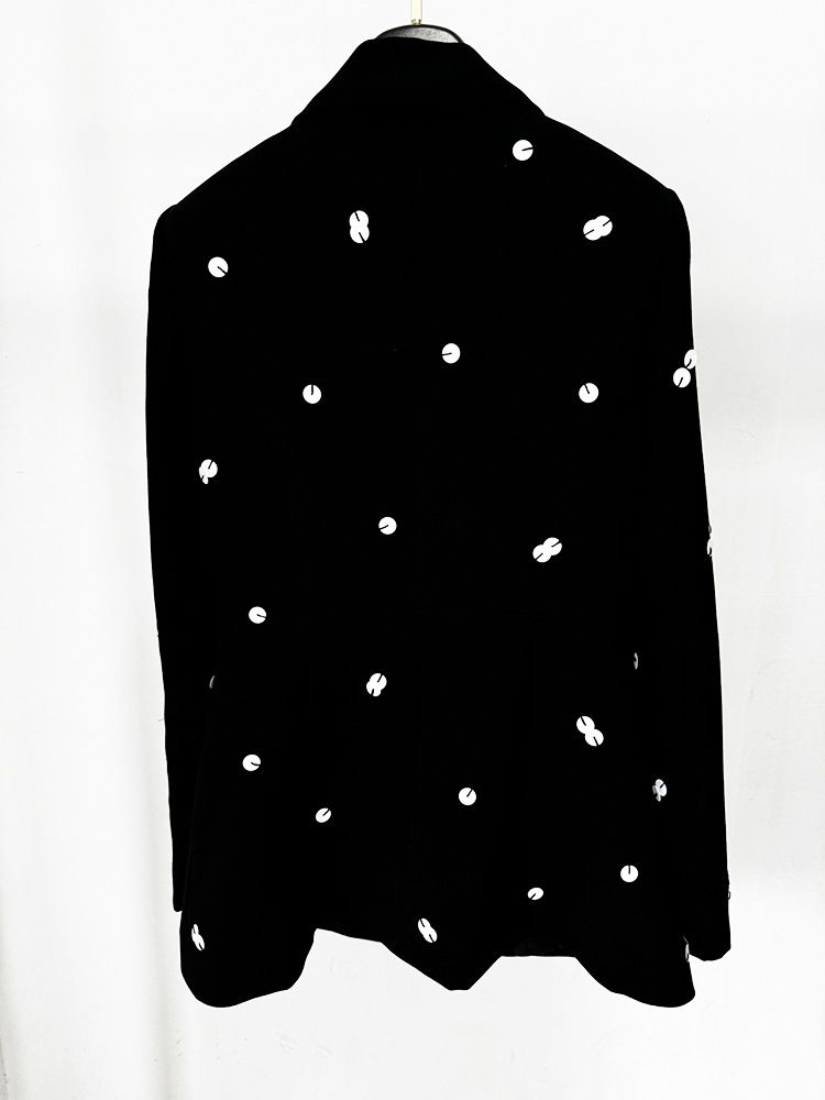 Moda Lantejoulas Contas Colorblock Terno Jaqueta Rabo de Peixe Saia Longa Terno_voghion.com