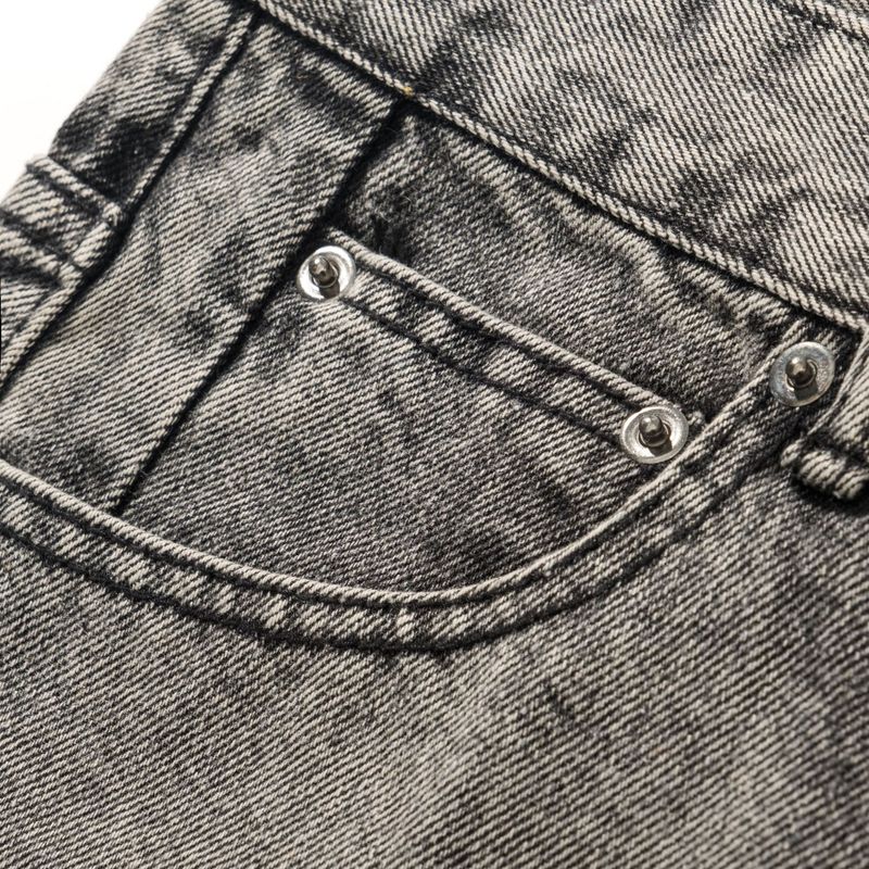 Roupas masculinas American Smoky Gray Tassel 507 Retro Cement Gray Calças Jeans Cleanfit_voghion.com