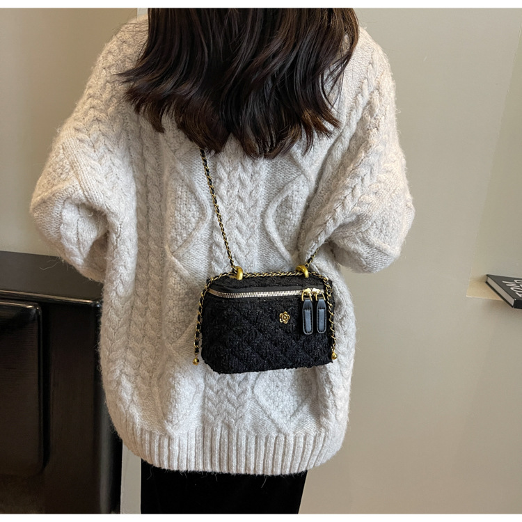 French chain for women new small square crossbody high-end mini niche box bag_voghion.com