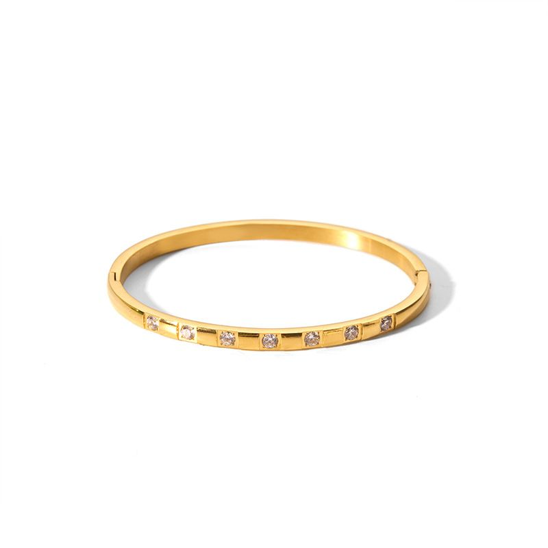 Zapestnica iz pozlačenega cirkona iz nerjavečega jekla Instagram Wind Titanium Hexagram Star Buckle_voghion.com