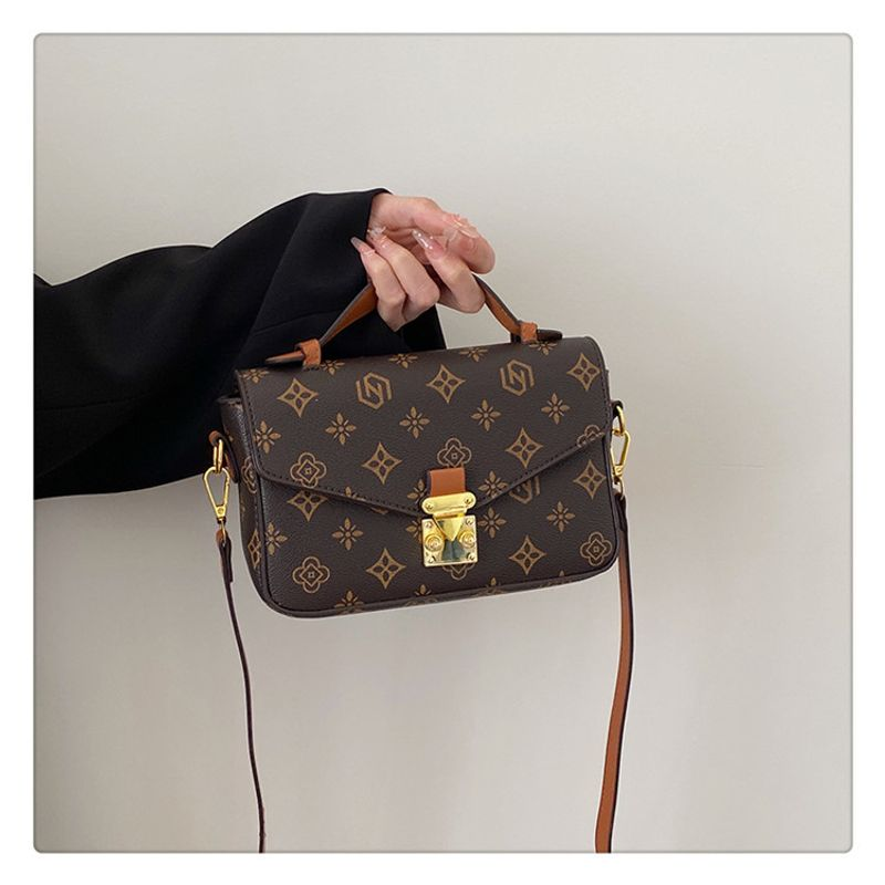 Modetryckt 2023 Nytt mode koreansk stil Enkelaxel Crossbody Handhållen liten fyrkantig väska för kvinnor_voghion.com