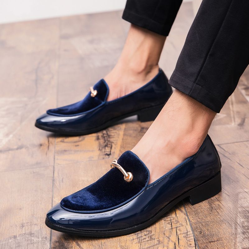 Scarpe eleganti da uomo in pelle verniciata Shadow Scarpe da sposo alla moda di lusso Scarpe da uomo di lusso in stile italiano Oxford_voghion.com