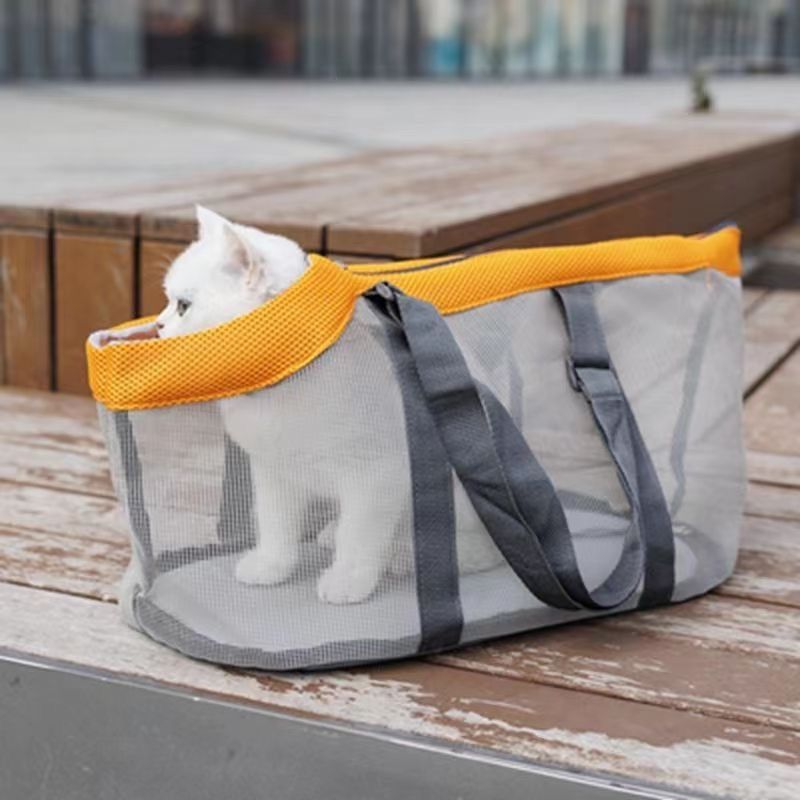 Handbag Lightweight Backpack Outdoor Handheld Pet Small Dog Mesh Breathable Cat Bag_voghion.com